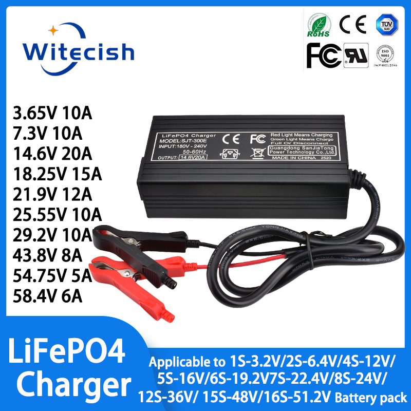LiFepo4 충전기 3.65V 10A 7.3V 10A - 84V 20A Smart Charger 리뷰 및 가격